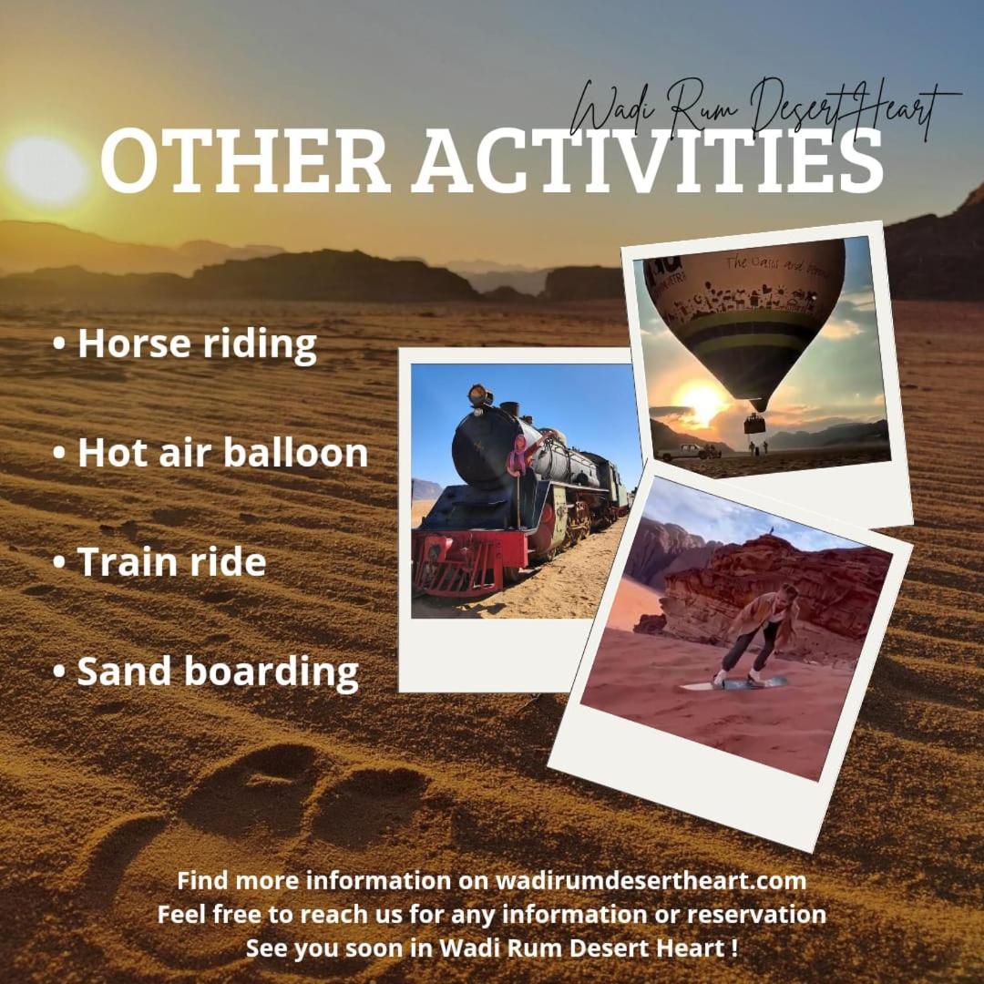 Wadi Rum Desert Heart Camp Ngoại thất bức ảnh